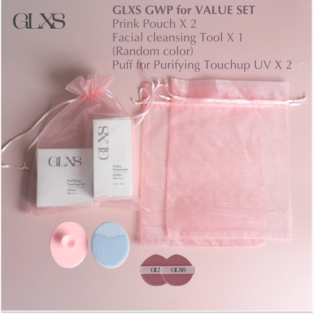 GLXS Fantastic Duo VALUE SET (2 PrimeSunscreen + 2 Purifying Touchup UV) and GWP